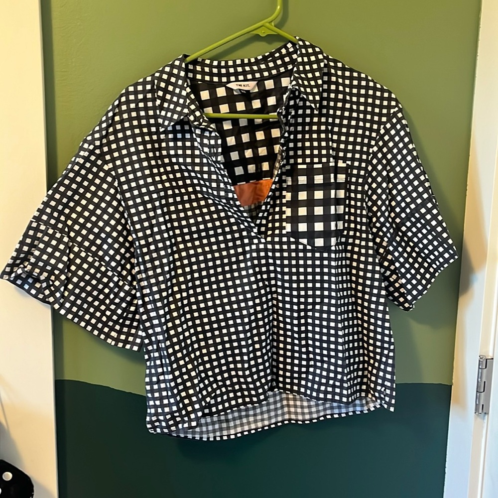 THE KIT - checkered button down
